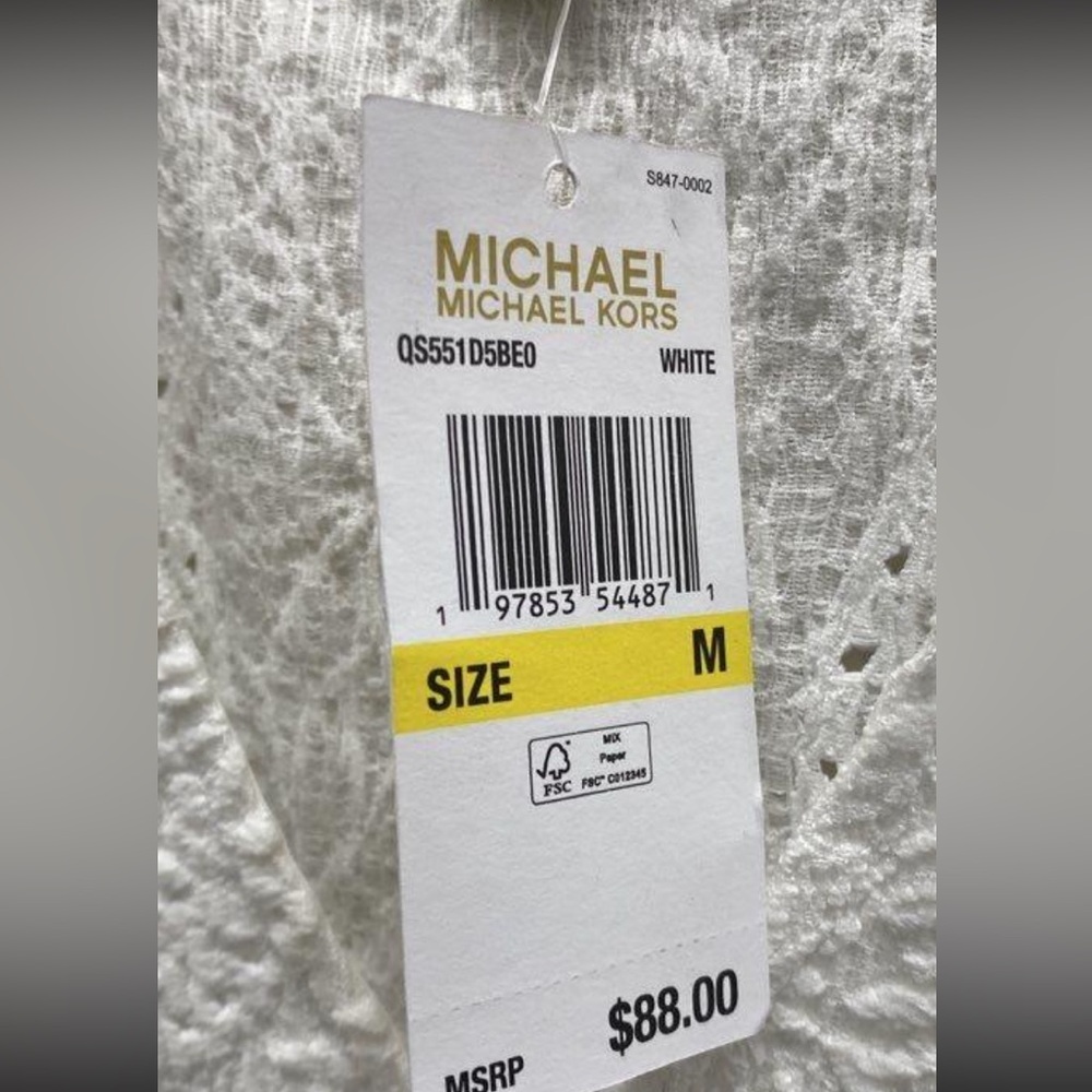 White Michael KORS Sleeveless Top - Picture 4 of 5
